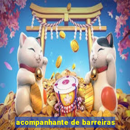 acompanhante de barreiras